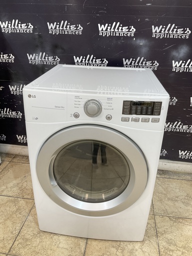 [100184] Lg Used Electric Dryer 220volts (30 AMP) 27inches {no cord} (White) 