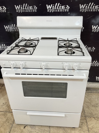 [100189] Frigidaire Used Natural Gas Stove 30inches (White) 