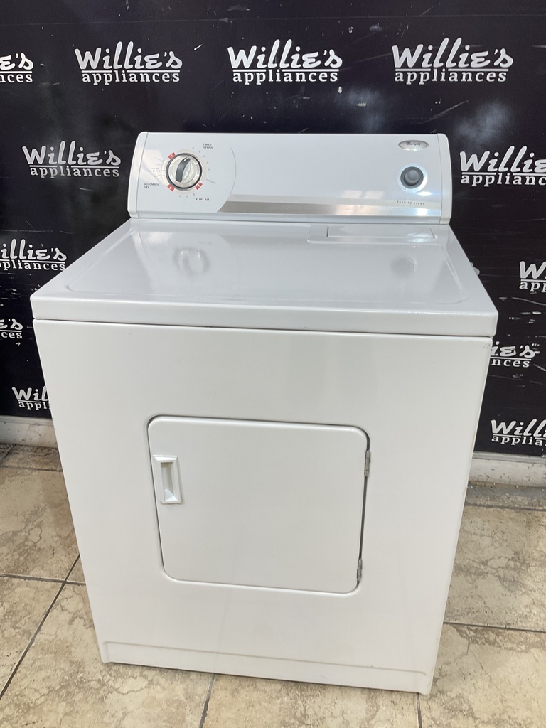Whirlpool Used Electric Dryer 220volts (30 AMP) 29inches {3 prong} (White) 