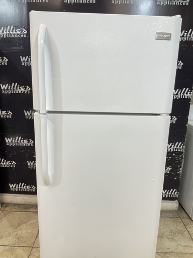 [100181] Frigidaire Used Refrigerator Top and Bottom 30x66 (White) 