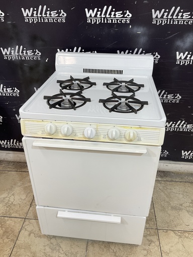 [100219] Premier Used Natural Gas Stove 24inches (White) 