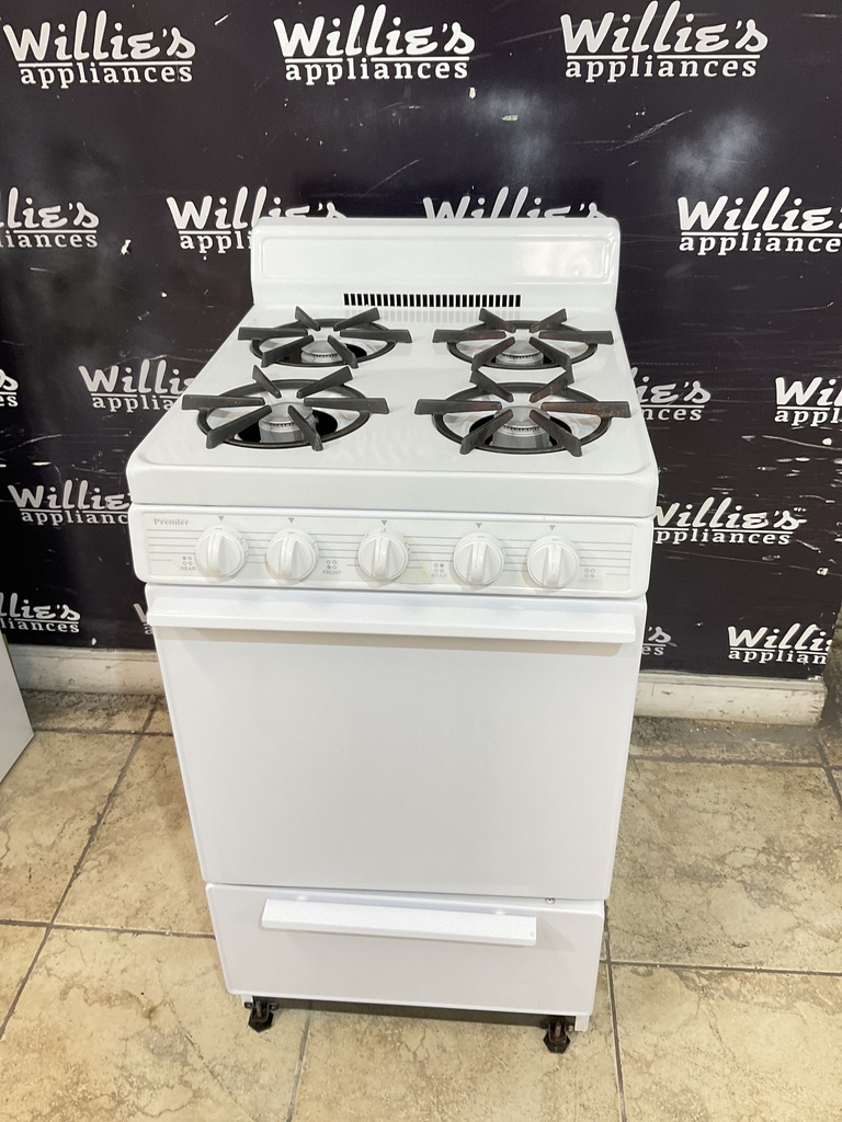 Premier Used Natural Gas Stove 20inches  (White) 