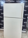Whirlpool Used Refrigerator Top and Bottom 33x65 1/2” (Bisque)