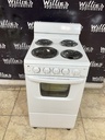 Amana Used Electric Stove 220volts (40/50 AMP) 19 1/2” (White) 