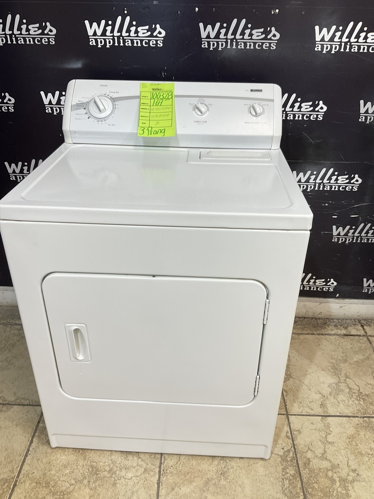 Kenmore Used Electric Dryer 220volts (30 AMP) 29inches  {3 prong} (White) 