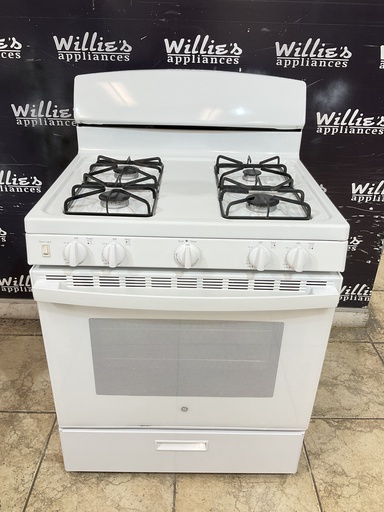 [100363] Ge Used Natural Gas Stove 30inches (White) 