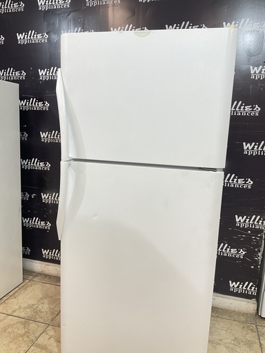 [100381] Frigidaire Used Refrigerator Top and Bottom 30x69 (White) 