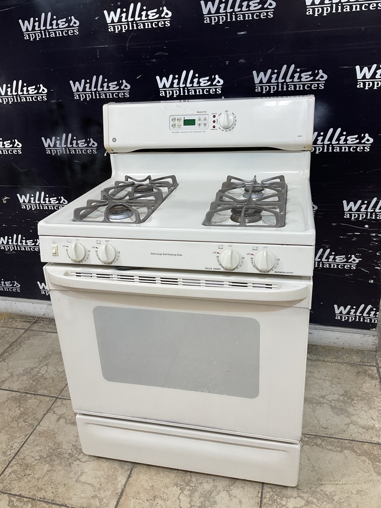 Ge Used Natural Gas Stove 30inches (Bisque) 