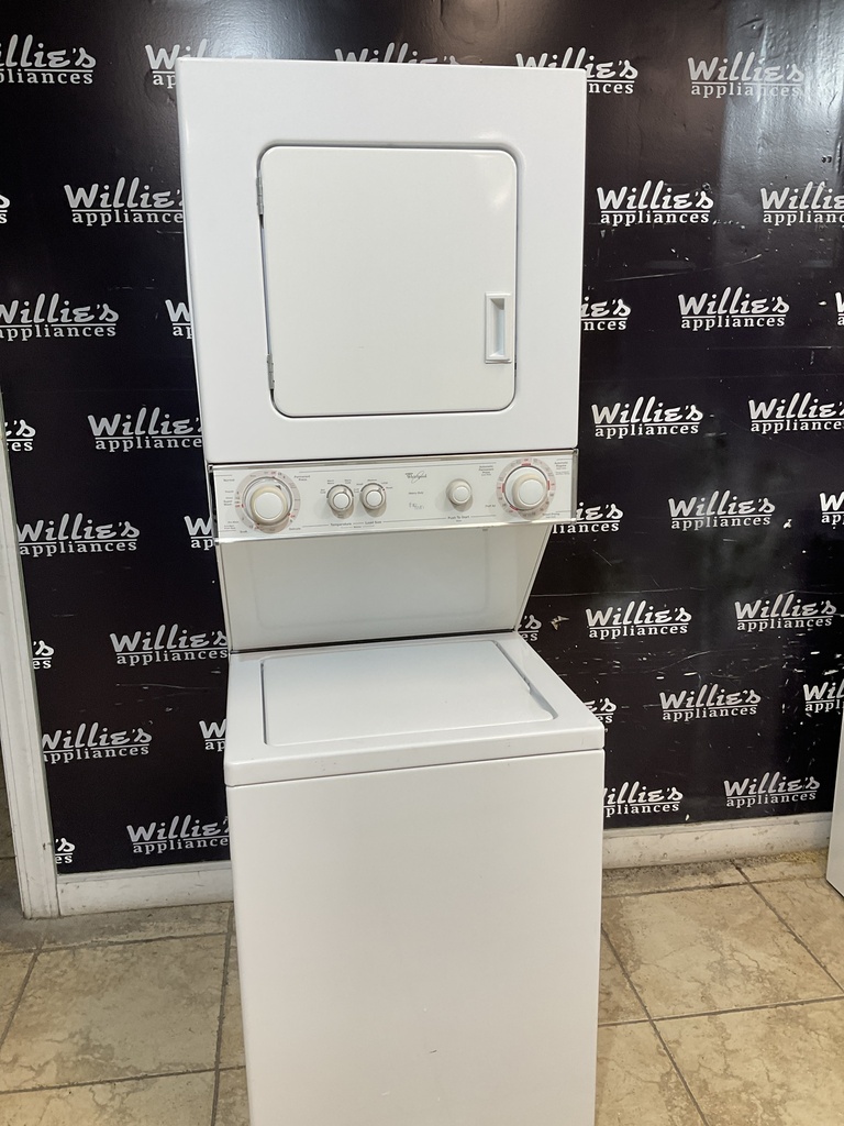 Whirlpool Used Electric Unit Stackable 220volts (30 AMP) 24x71 1/2”inches {3 prong} (White) 