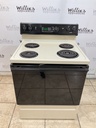 Hotpoint Used Electric Stove 220volts (40/50 AMP) 30inches {no cord} (Bisque/Black)