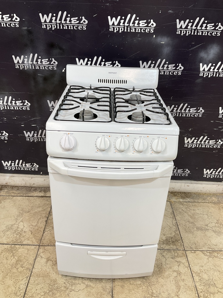 Hotpoint Used Natural Gas Stove 20inches (White)