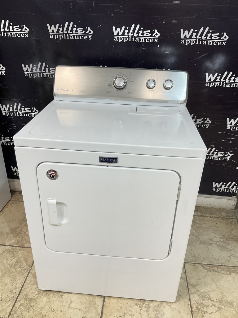 Maytag Used Electric Dryer 220volts (30 AMP) 29inches {no cord} (White)