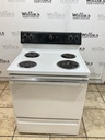 Ge Used Electric Stove 220volts (40/50 AMP) 30inches {no cord} (White/Black) 