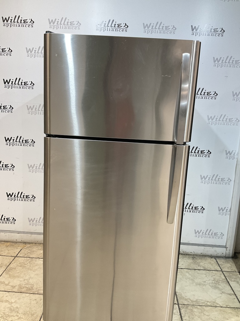Frigidaire Used Refrigerator Top and Bottom 30x66 (Stainless Steel) 