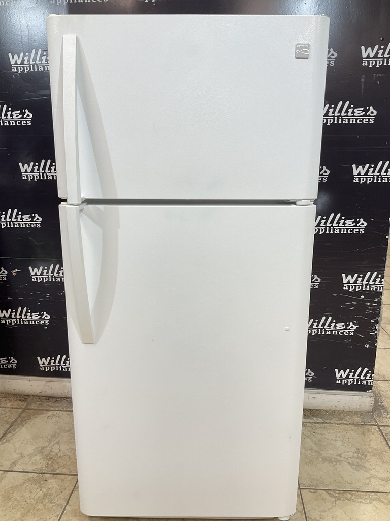 Frigidaire Used Refrigerator Top and Bottom 30x65 1/2” (White)