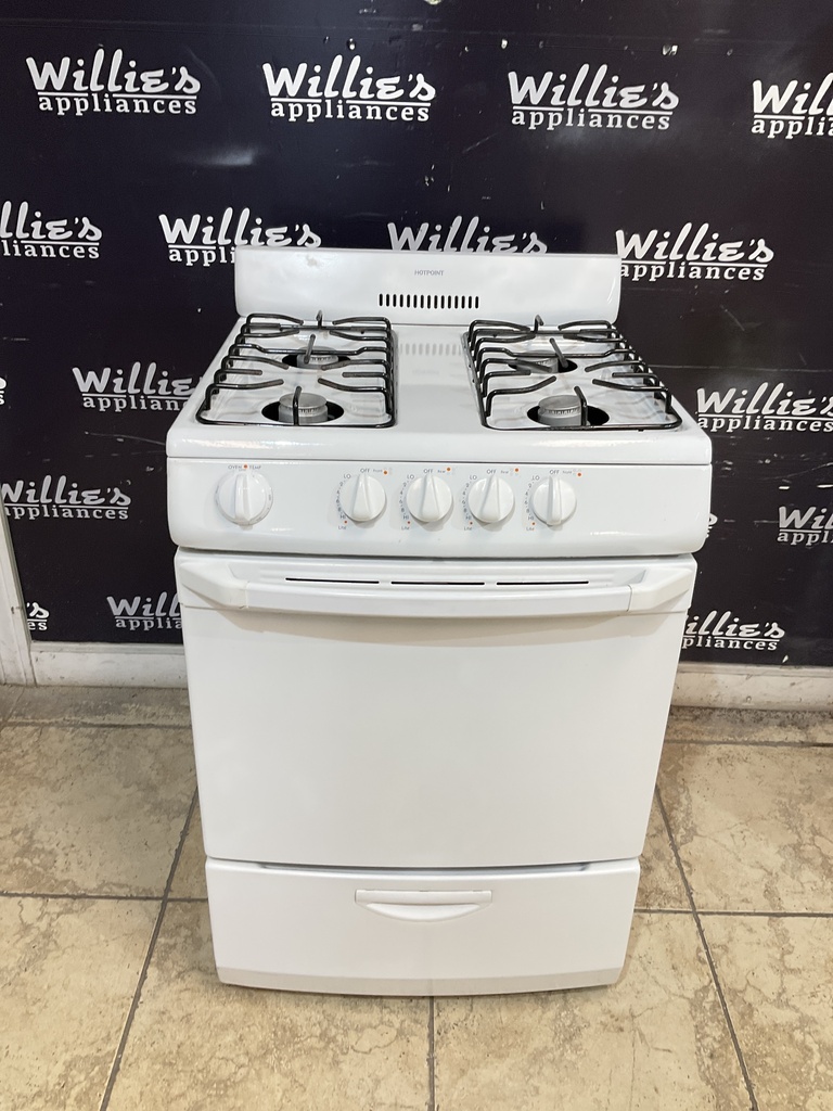 Hotpoint Used Natural Gas Stove Stove 24inches (White)