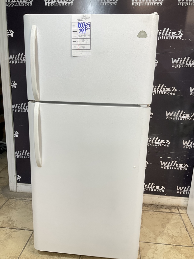 White Westinghouse Used Refrigerator Top and Bottom 30x66 (White) 
