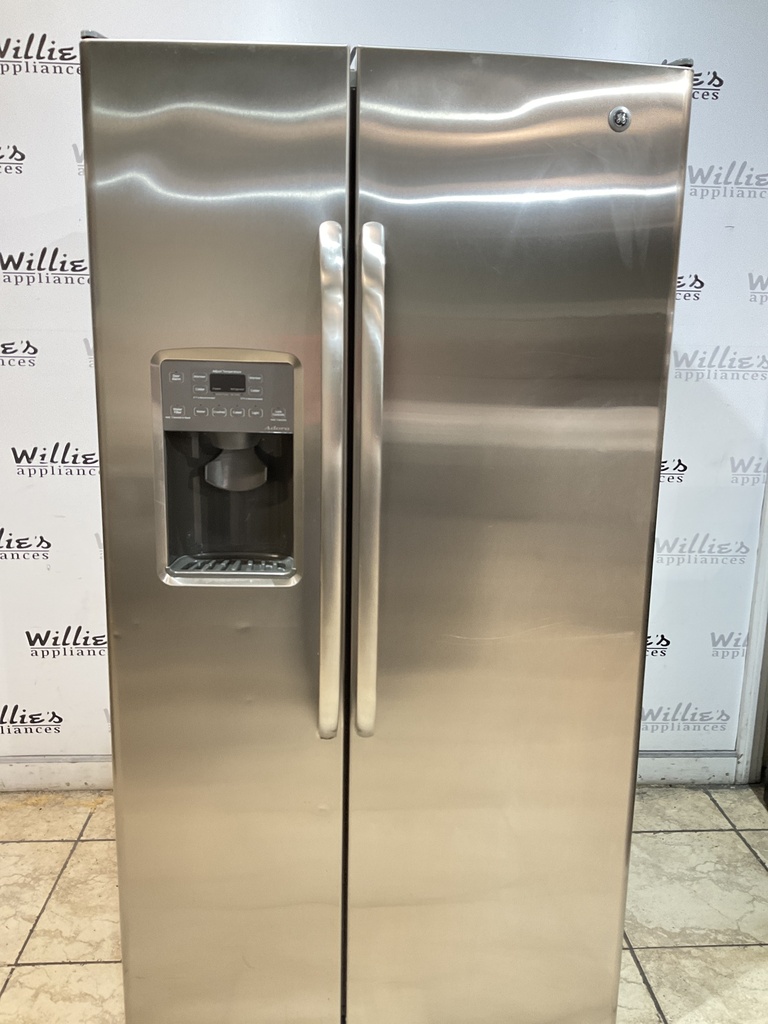 Ge Used Refrigerator Side by Side 36x69 1/2” (Stainless Steel) 