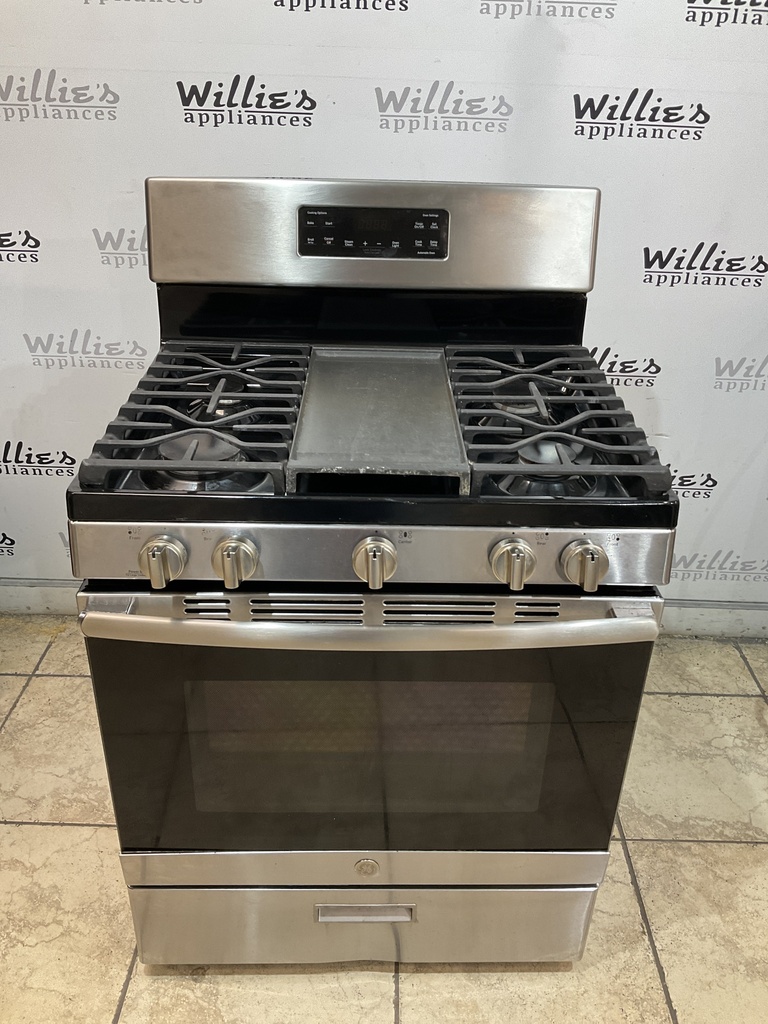 Ge Used Natural Gas Stove 30inches (Stainless Steel) 
