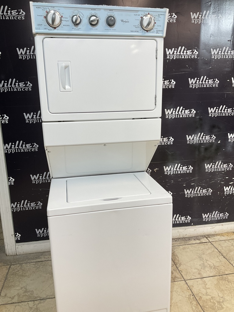 Whirlpool Used Electric Unit Stackable 220volts (30 AMP) 27x72 {4 prong} (White) 