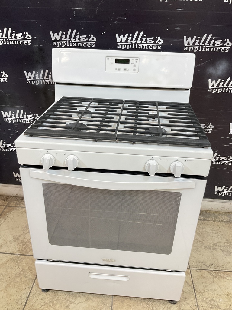 Whirlpool Used Natural Gas Stove 30inches (White) 