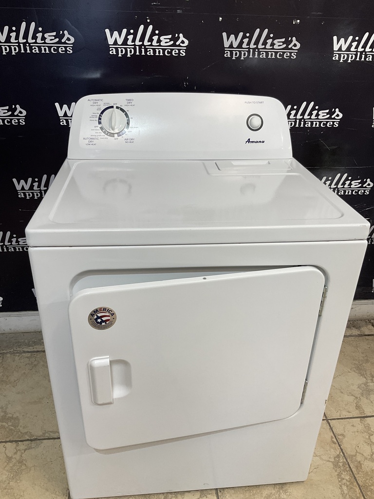 Amana Used Electric Dryer 220volts (30 AMP) 29inches {4 prong} (White) 