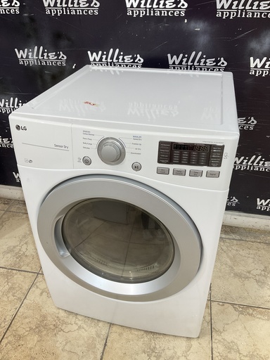 [100926] Lg Used Natural Gas Dryer 27inches  (White) 