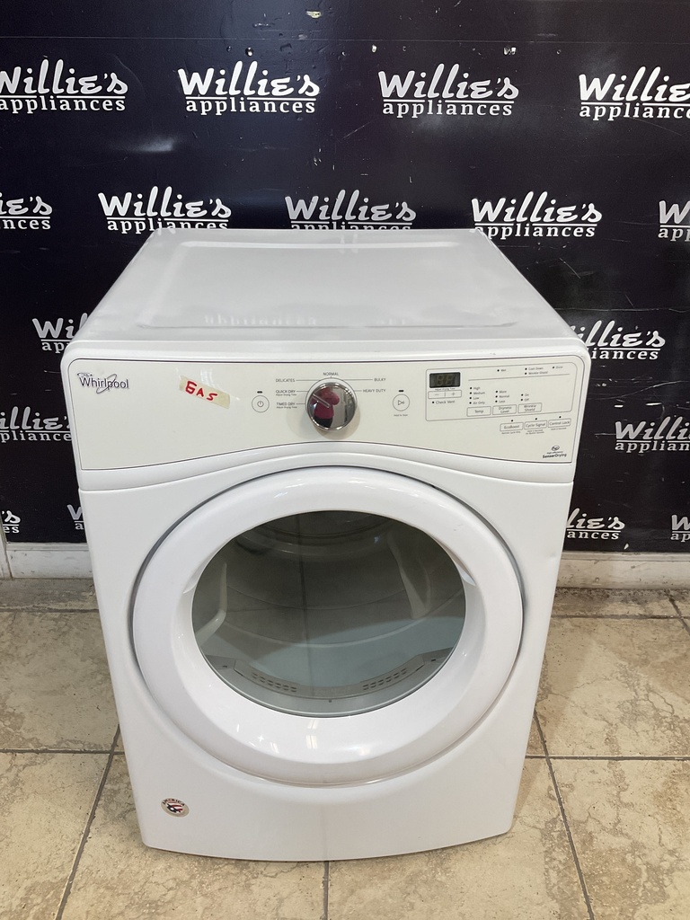 Whirlpool Used Natural Gas Dryer 27inches (White) 