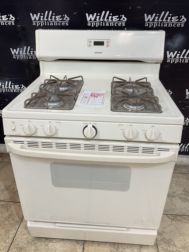 [100977] Hotpoint Used Natural Gas Stove 30inches (Bisque) 