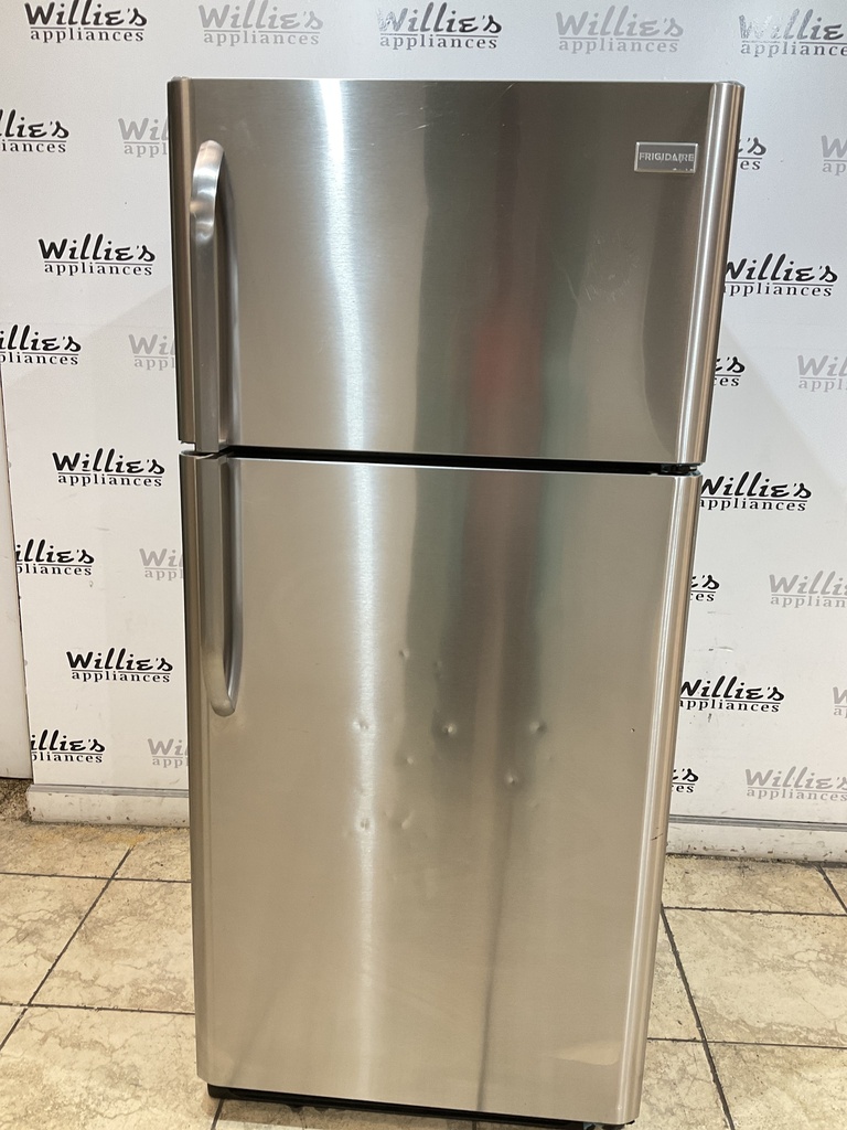 Frigidaire Used Refrigerator Top and Bottom 30x65 1/2” (Stainless Steel)