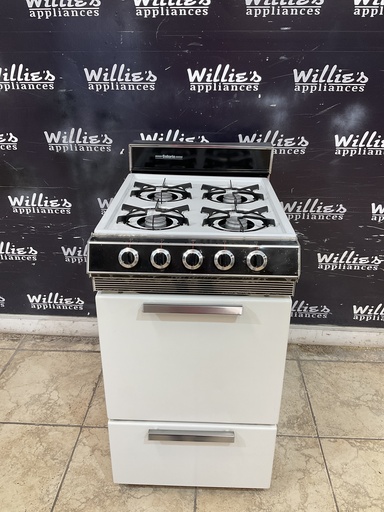 [101096] Caloric Used Natural Gas Stove 20inches (White) 