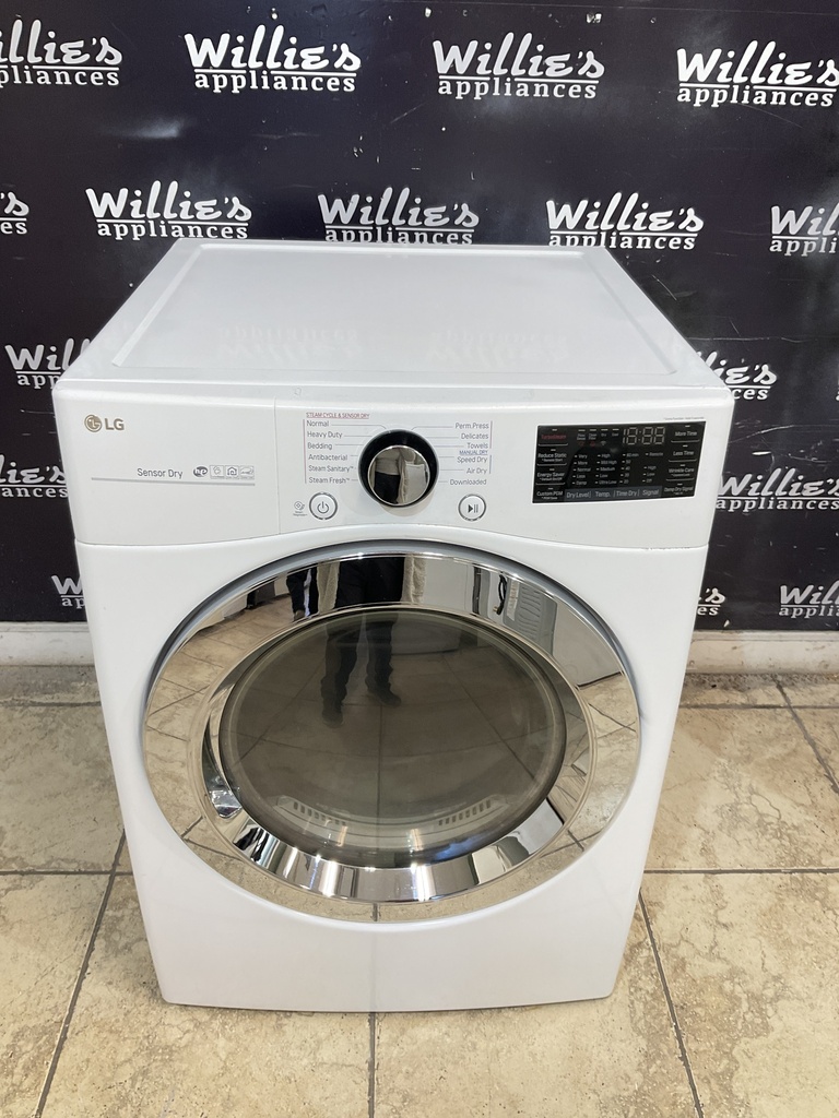 Lg Used Electric Dryer 220volts (30 AMP) 27inches (White) 