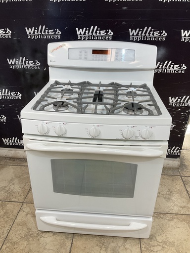 [101160] Ge Used Gas Propane Stove 30inches (White) 