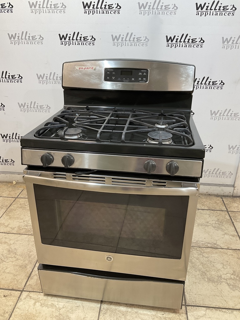 Ge Used Gas Propane Stove 30inches (Stainless Steel) 