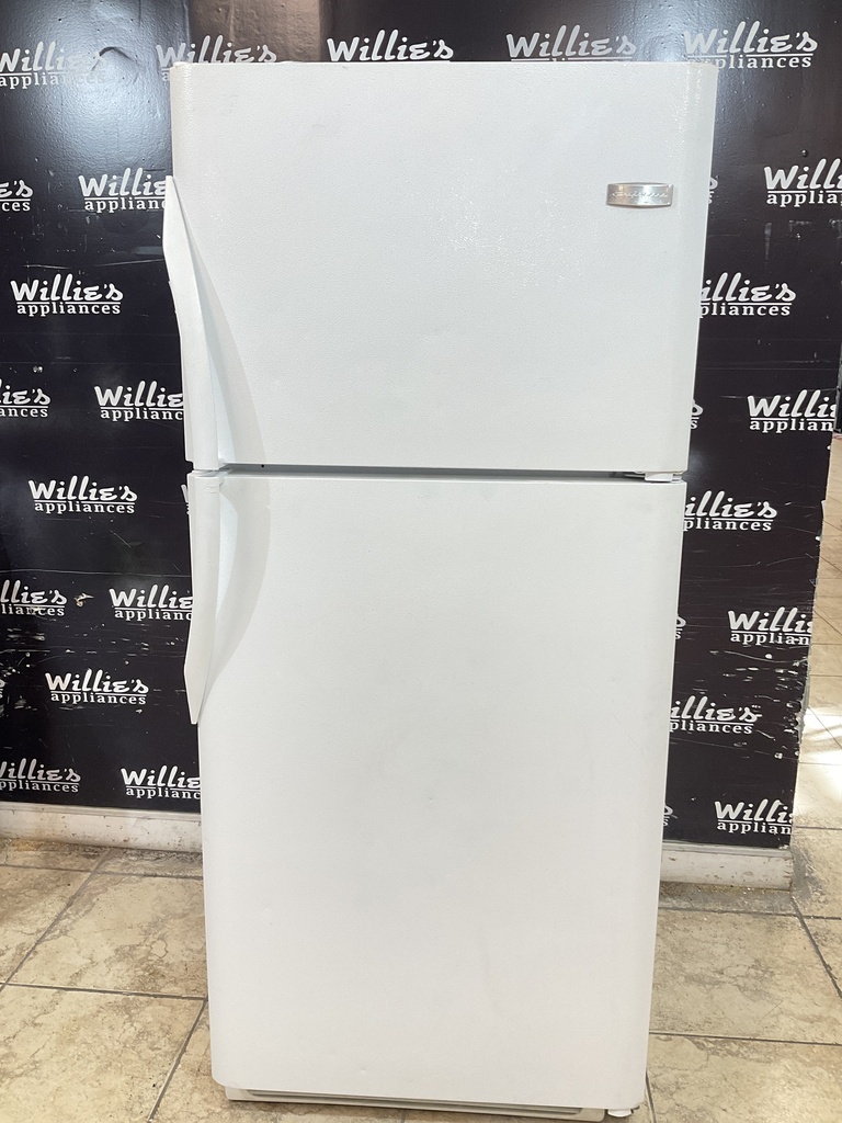 Frigidaire Used Refrigerator Top and Bottom 30x68 1/2” (White) 