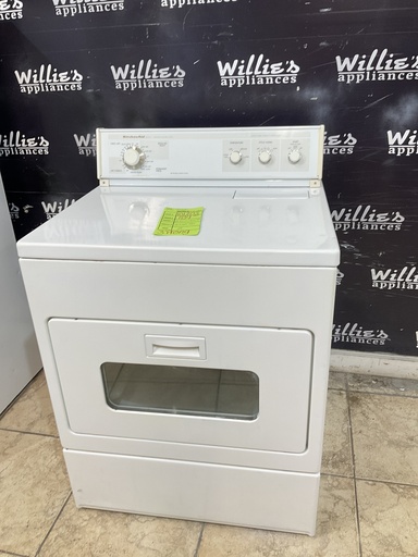 [101203] KitchenAid Used Electric Dryer 220volts (30 AMP) 29inches {3 prong} (White) 