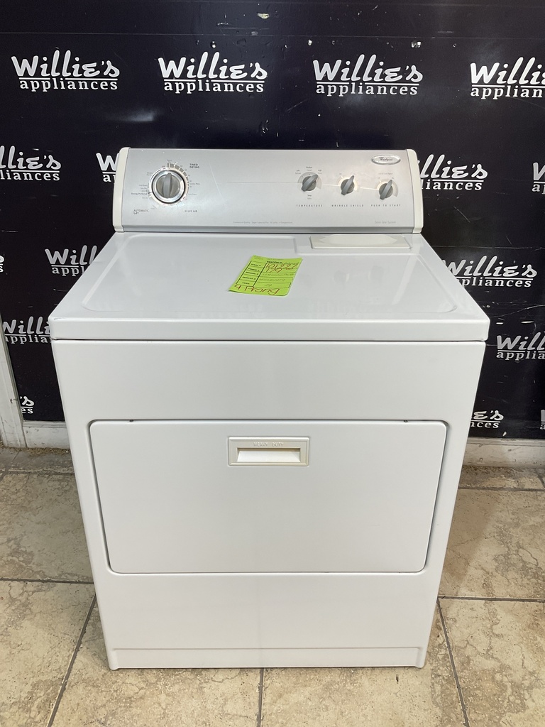 Whirlpool Used Electric Dryer 220volts (30 AMP) 29inches {4 prong} (White) 