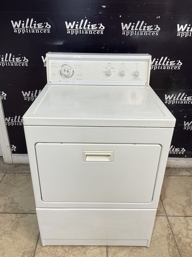 [101229] Kenmore Used Electric Dryer 220volts (30 AMP) 27inches {3 prong} (White) 