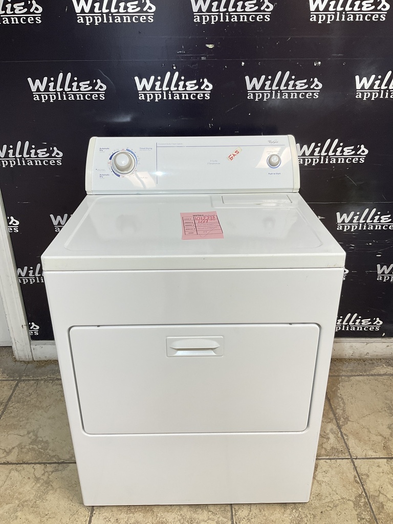 Whirlpool Used Natural Gas Dryer 29inches (White) 