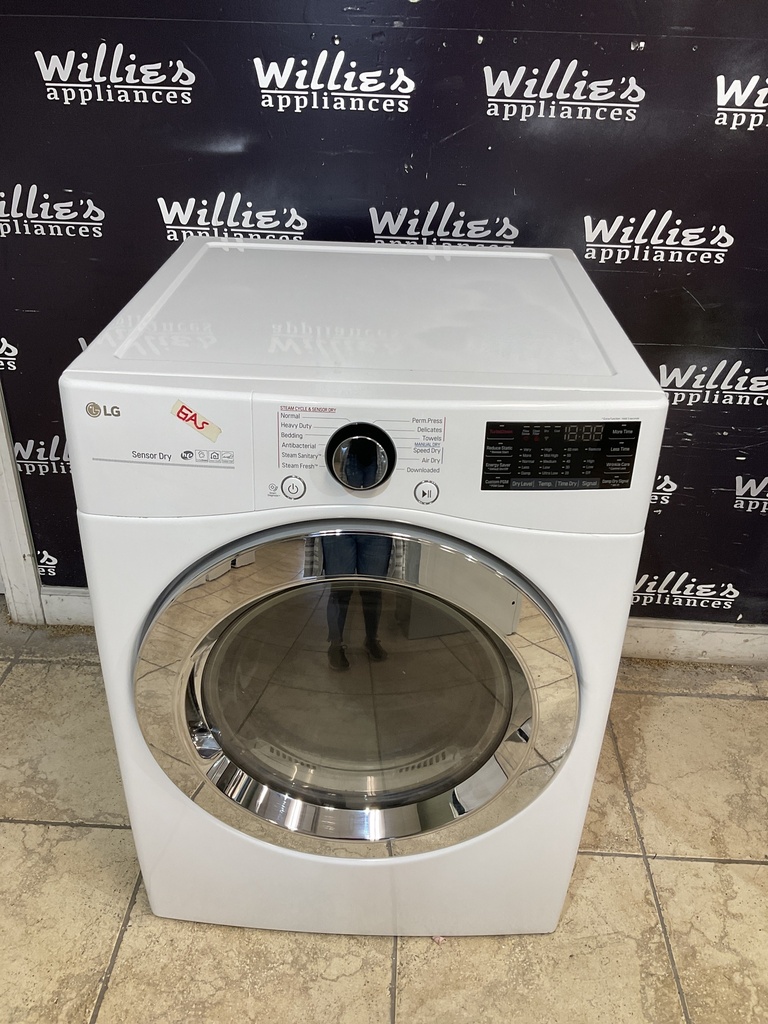 Lg Used Natural Gas Dryer 27inches (White) 