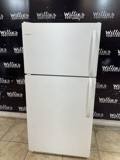 [101218] Frigidaire Used Refrigerator Top and Bottom 28x60 1/2” (White) 