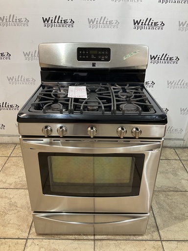 [101201] Kenmore Used Gas Propane Stove 30inches (Stainless Steel) 