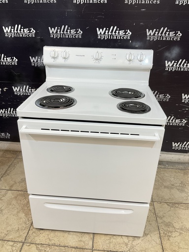 [101213] Frigidaire Used Electric Stove 220volts (40/50 AMP) 30inches {no cord} (White) 