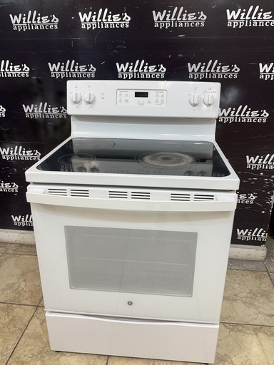 [101248] Ge Used Electric Stove 220volts (40/50 AMP) 30inches {3 prong} (White) 