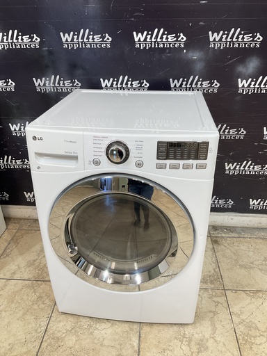 [101264] Lg Used Electric Dryer 220volts (30 AMP) 27inches {4 prong} (White)