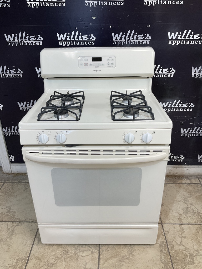 Hotpoint Used Natural Gas Stove 30inches (White) 