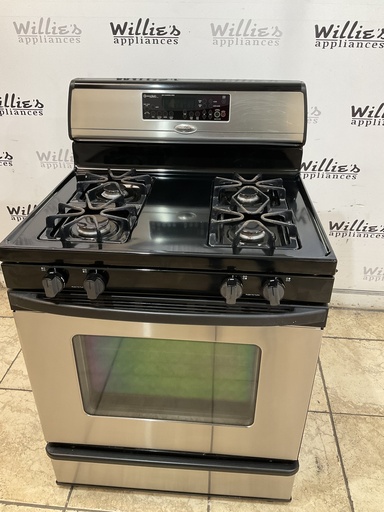 [101275] Whirlpool Used Natural Gas Stove 30inches (Stainless Steel) 