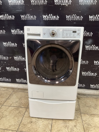 [101273] Kenmore Used Washer Front-load 27inches (white) 