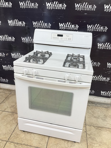 [101283] Whirlpool Used Natural Gas Stove 30inches (White) 
