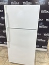 Ge Used Refrigerator Top and Bottom 28x61 (White) 